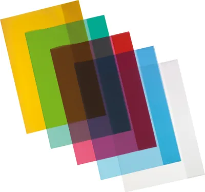Produktbild von 10 Herlitz Heftumschläge / Hefthüllen DIN A4 / 5 verschiedene Farben