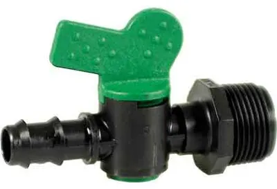 Image de VANNE AVEC DÉRIVATION À FILETAGE MÂLE/RACCORD DE TUYAU « VMP » Ø 20 mm x 1/2"