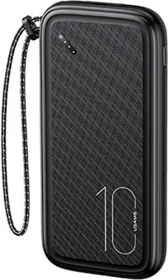 Produktbild von Usams Powerbank Pb56 10000Mah 2Xusb / Usb-C / Microusb Schnellladung Czarny/Schwarz 10Kcd15001 (Us-Cd150)