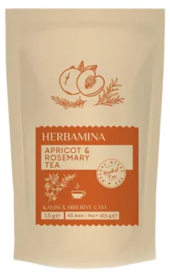Produktbild von Herbamina | Aprikosen- & Rosmarintee 45 x 1,5g
