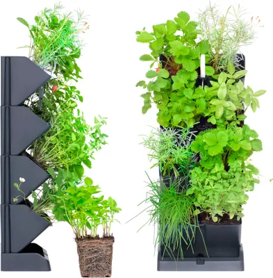 Immagine prodotto di Giardino verticale Vasi modulari Mini Cascade Antracite Vasi per fiori Accessori per la piantagione