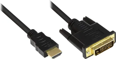 Produktbild von Good Connections Kabel HDMI-St.-DVI-D 24+1 St. schwarz 5m
