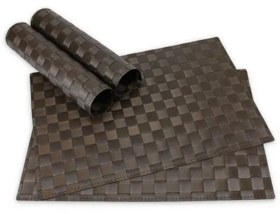 Produktbild von Tischsets MODERN 4er Set Braun als Tischuntersetzer