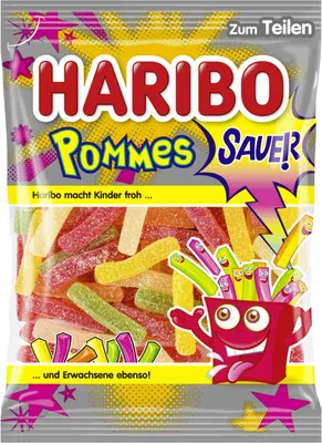 Obrázek produktu pro Haribo Pommes Sauer kyselé ovocné žvýkačky s cukrem 175g