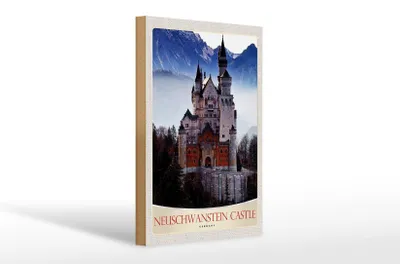 Produktbild von Holzschild Reise 20x30cm Neuschwanstein Schloss Deutschland
