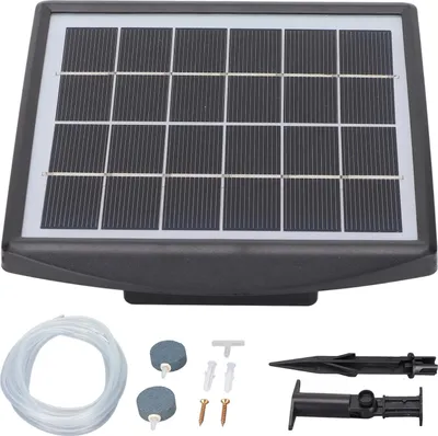 Produktbild von Solar-Sauerstoffpumpe, geräuscharm, 2 W, für Aquarien im Freien, Solar-Sauerstoffpumpe für Aquarien im Innenhof