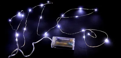 Produktbild von 10 Stück Kupferdraht Weiss mit je 10 LEDs Lichterkette