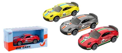Produktbild von Wiky Vehicles Rennauto Metall 10,5 cm mit Rückziehmotor sortiert
