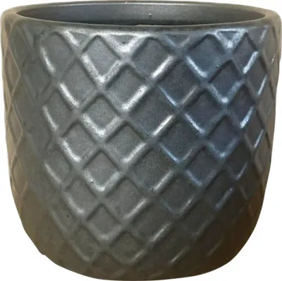 Produktbild von Pflanztopf Lafiora Borneo Fibreclay Ø 28 cm H 26 cm anthrazit