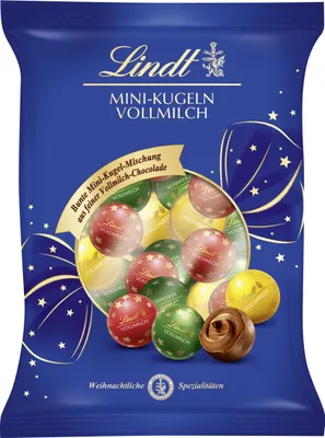 Produktbild von Lindt Mini-Kugeln Alpenvollmilch 100g