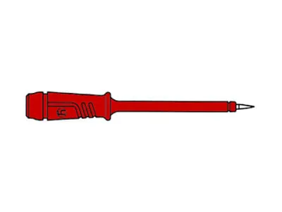 Imagen del producto de PUNTA PARA MICROINYECCIÓN CON FUNDA AISLANTE ELASTOMÉRICA DE 4 mm Y PUNTA DE ACERO INOXIDABLE - ROJA (PRF2)