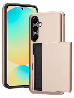 Imagen del producto de Funda Trasera con Ranura para Tarjetas para Samsung Galaxy S24 FE - Oro rosado