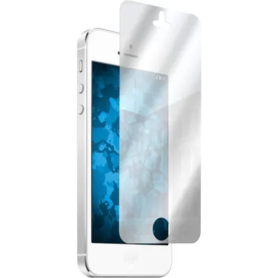 Produktbild von 4er-Pack PhoneNatic Displayschutzfolien verspiegelt  kompatibel mit Apple iPhone 5s
