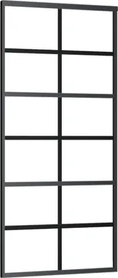 Obrázek produktu pro vidaXL Posuvné dveře ESG sklo a hliník 90x205 cm černé