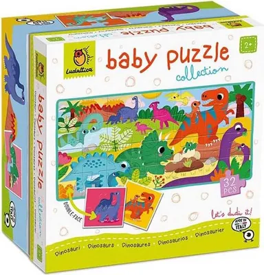 Produktbild von Ludattica Dudù Baby Collection Dinosaurier Puzzle Mehrfarbig  Mehrfarbig One Size