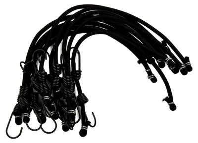 Produktbild von 10 Stück elastische Spanngurte, 30 cm, Gepäckgurte für Reisen und Camping