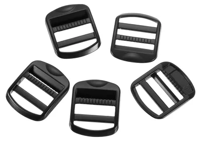 Leiterschnalle Zinklegierung 25 mm schwarz 5 Stück