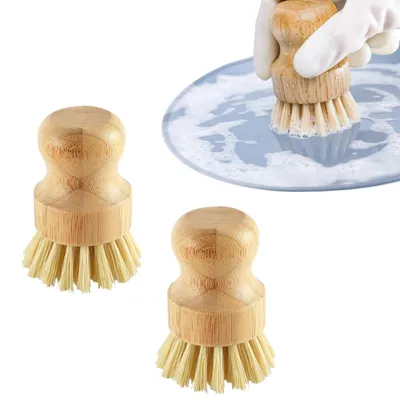 Produktbild von Set mit 2 Reinigungsbürsten für Gemüse und Pfannen