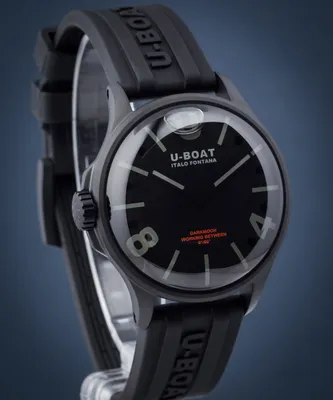 Produktbild von U-Boat 9545 DARKMOON 40 MM BK BLACK CURVED PVD schwarz Kautschuk Herren Uhr NEU