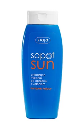 Zdjęcie produktu dla Ziaja Sopot Sun, mleczko po opalaniu z wapniem chłodzące, 200ml