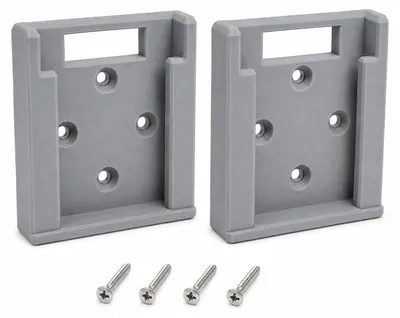 2er-Set Wandhalter für Power X-Change 18V Akkus, grau