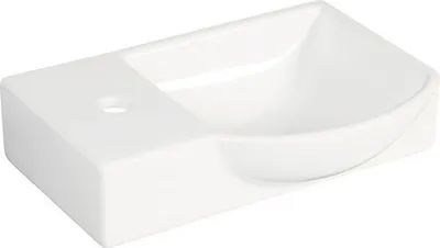 Produktbild von form&style Möbel-Waschtisch FELINA rechts 45 cm Keramik weiß ohne Armatur