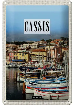 Produktbild von Blechschild Reise 20x30cm Cassis France Altstadt Meer Urlaub