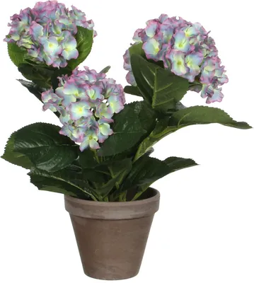 Immagine prodotto di Mica Decorations Fiore artificiale di ortensia - 35x35x40 cm - Poliestere - Viola