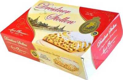 Zdjęcie produktu dla Emil Reimann Dresdner Stollen z marcepanem składane pudełko 1000g