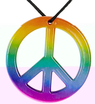 Produktbild von Schmuck Kette Hippie Peace Regenbogen