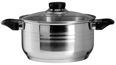Produktbild von Epewex Edelstahl Topf 4.5L mit Glasdeckel Induktion