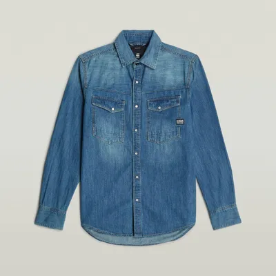 Obrázok produktu pre G-star D23616-d252 Slim Fit košeľa s dlhým rukávom Blue S Man Blue S