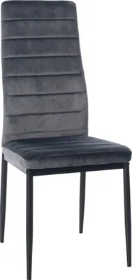 Produktbild von CLP Esszimmerstuhl Mayfair grau Material Samt