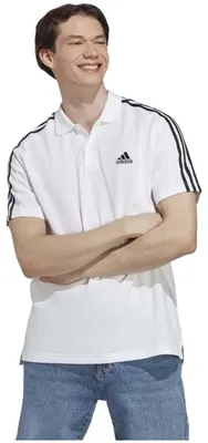 Image de Polo Adidas Piqué Embroidered Small Logo 3-Stripes pour Homme