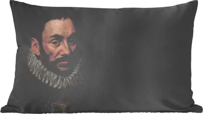 Produktbild von MuchoWow® Zierkissen Sofakissen Wohnzimmer Dekokissen 60x40 cm Wilhelm von Oranien - Gemälde - Alte Meister - Kunst - Kopfkissen - Polster mit Foto