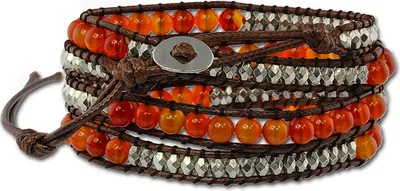 Produktbild von SilberDream Armband Leder -gegerbtes Rindsleder- Armschmuck braun Damen LA2920B