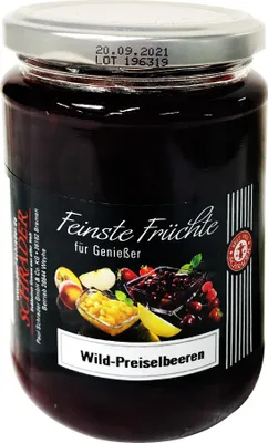 Produktbild von Schrader Wildpreiselbeeren aus Skandinavien