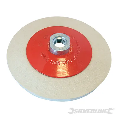 Obrázok produktu pre Skosený plstený leštiaci kotúč 115 mm