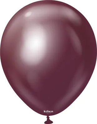 Zdjęcie produktu dla Balony lateksowe Kalisan Mirror Burgundy, 30 cm, 50 szt.