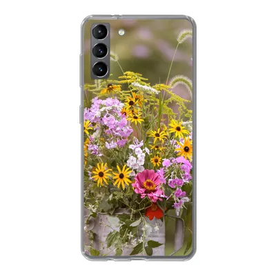 Produktbild von MuchoWow® Handyhülle Schutzhülle Hülle für Samsung Galaxy S21 Plus Blumen - Gießkanne - Farbe Silikon Softcase Handy Hülle - Handy-Tasche