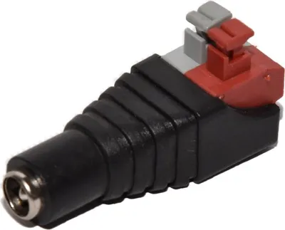 Produktbild von Hohlstecker 5,5x2,1-2,5mm Cinch Kupplung BNC Stecker mit Schnellklemmen Hohlkupplung 5,5x2,5mm