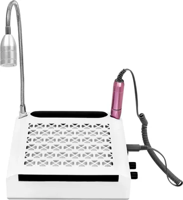 Produktbild von 4-in-1 Nagelgerät - Elektrische Nagelfeile/Nagelfräser - 360° LED-Licht - Professionell für Salon & Zuhause - Kunststoff - 1 Stück