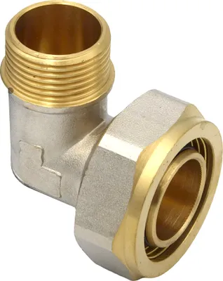 Produktbild von Klemmring Schraubfitting Winkel 32x3 90° - 3/4 Zoll Aussengewinde
