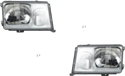 Produktbild von Scheinwerfer passend für Mercedes W124 89-93 mit H4 H3 Satz Links Rechts 1248205961 1248203559 A1248205961 1248206061 1248201259 124820 Johns