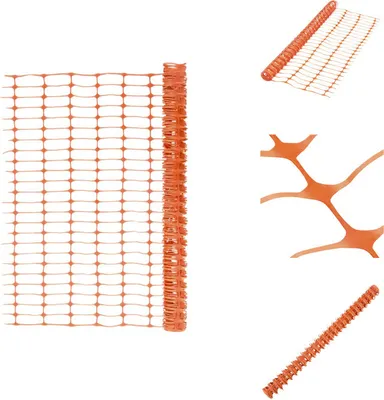 Image de vidaXL Clôture de jardin 50 m Orange - Panneaux de clôture