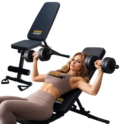 Produktbild von Hantelbank STG8X klappbar Trainingsbank verstellbar Schrägbank Multifunktion Fitness