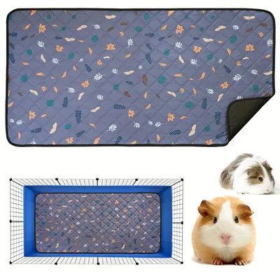 Produktbild von 2er-Pack wiederverwendbare Unterlagen für Meerschweinchen – Waschbar und saugfähig