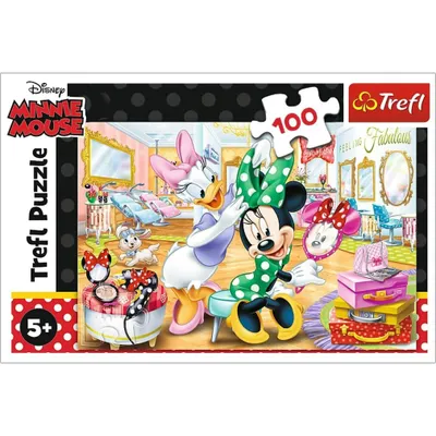 Zdjęcie produktu dla Puzzle TREFL Myszka Minnie i Daisy 100 elementów