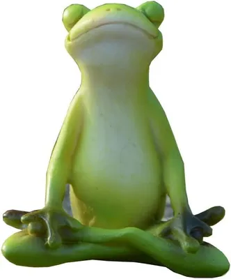 Productafbeelding van Miniatuur boekenliefhebber kikker figuur - Meditatie Kikker