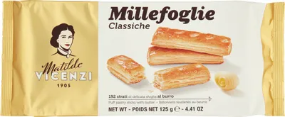 Image de Millefoglie Classiche Butterkekse 125g - Vicenzi